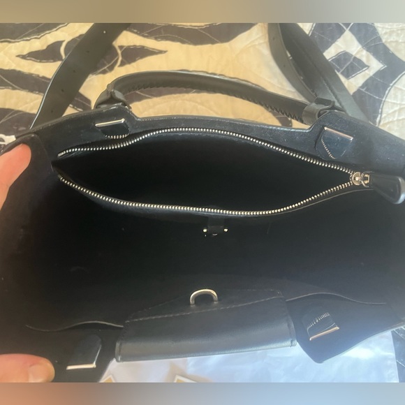 NWT MICHAEL KORS Blakely Black Leather Tote Bag w/ Dust Bag - Picture 8 of 12